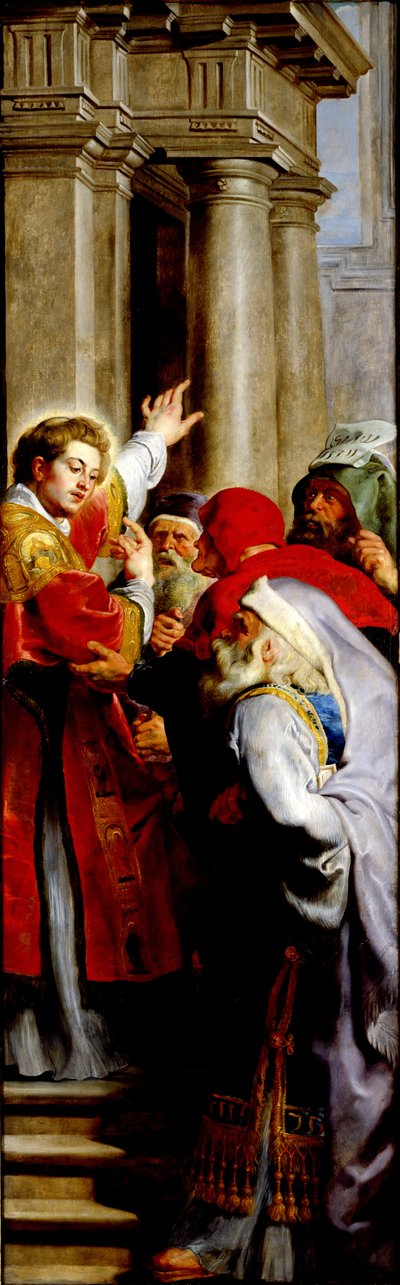 Saint Étienne prêchant, du Triptyque de Saint Étienne - Peter Paul Rubens